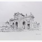 Dibujo de la Puerta de Alcalá